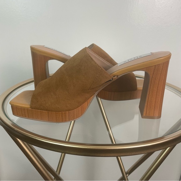 Steven New York Pamela High Heel Sandals 9 Sz Tan Color Weekend Vacation NWT - Picture 4 of 10